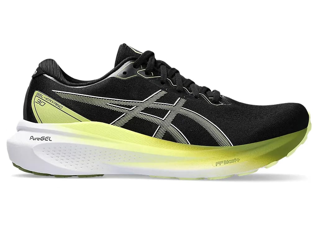 Asics Gel Kayano 30 Wide Black Glow Yellow