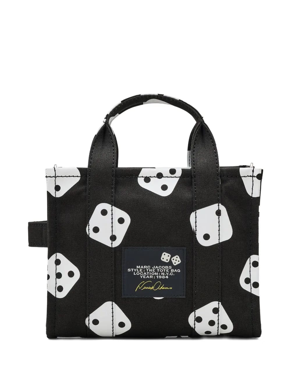 x Derrick Adams small dice-print tote bag