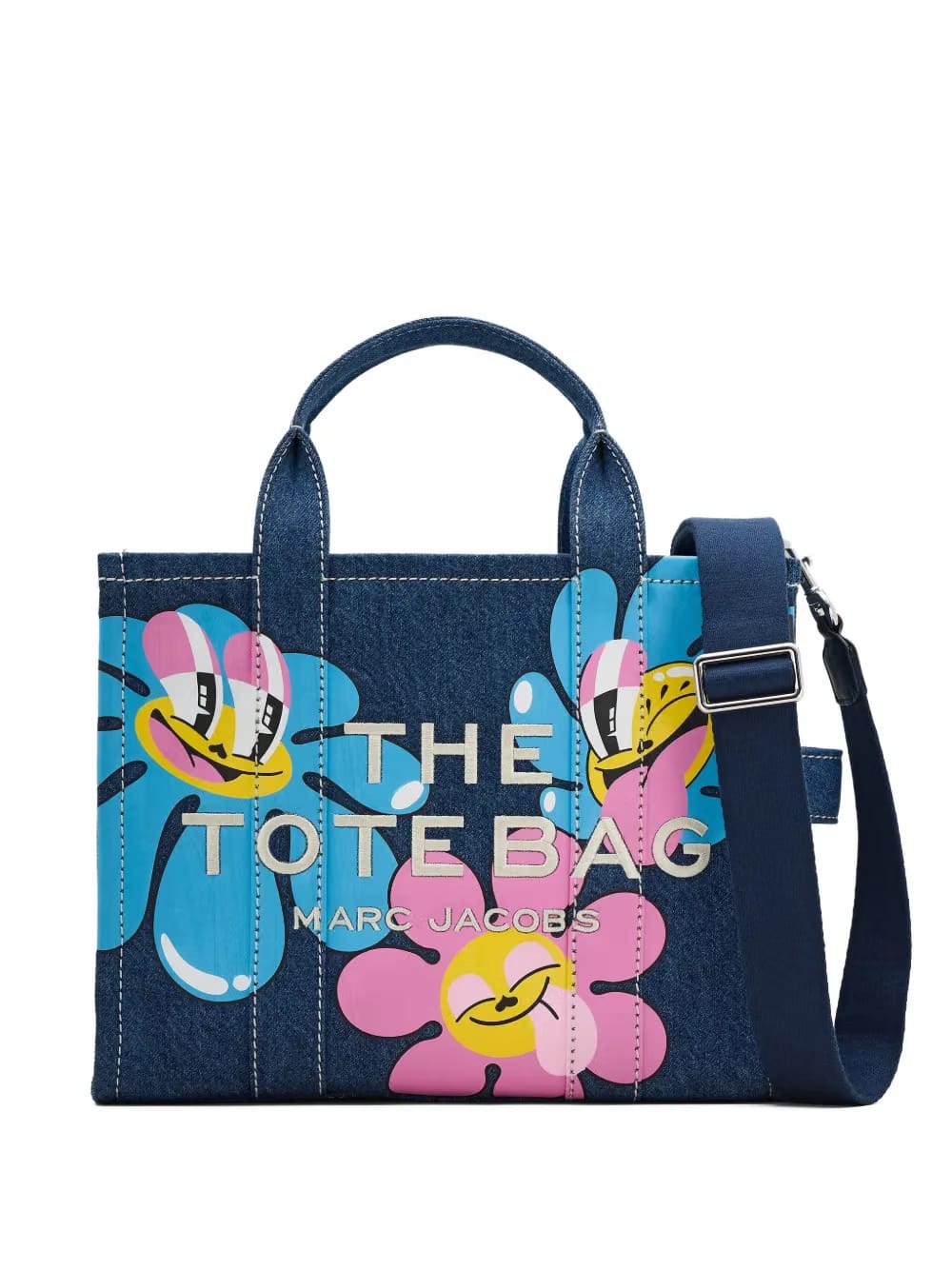 x Hattie Stewart medium floral-print denim tote bag