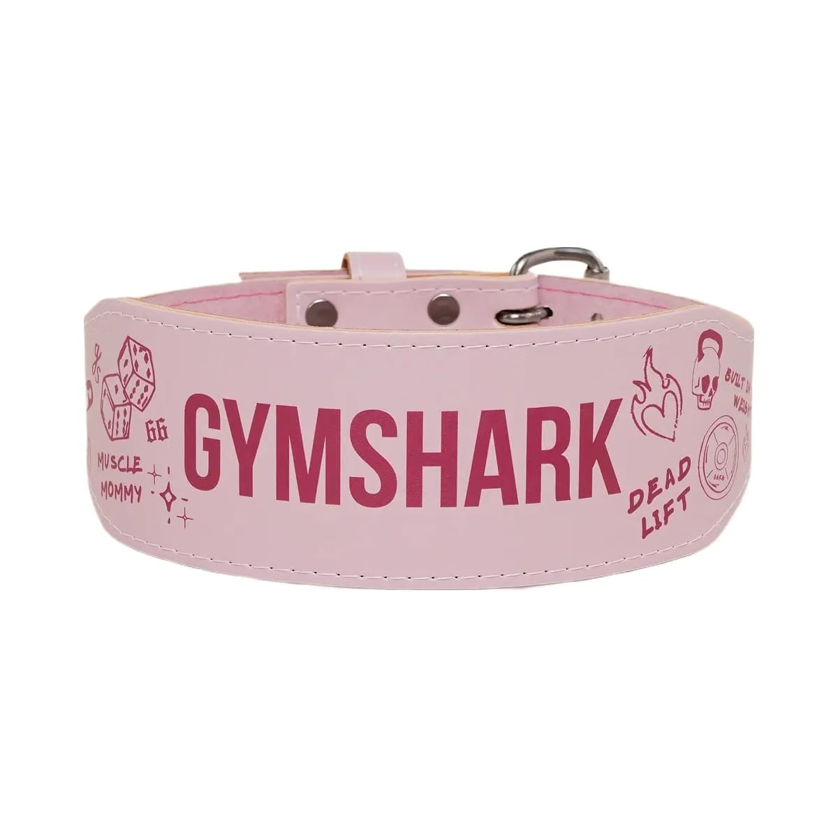 Gymshark Graphic Tapered Lifting Belt "Cloud Pink"