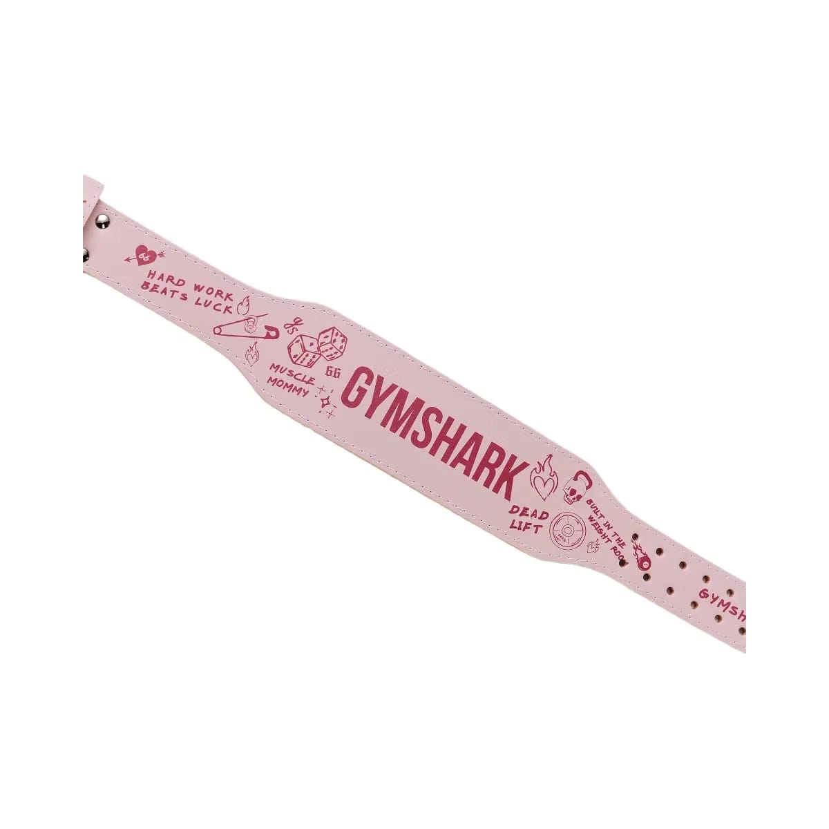Gymshark Graphic Tapered Lifting Belt "Cloud Pink"
