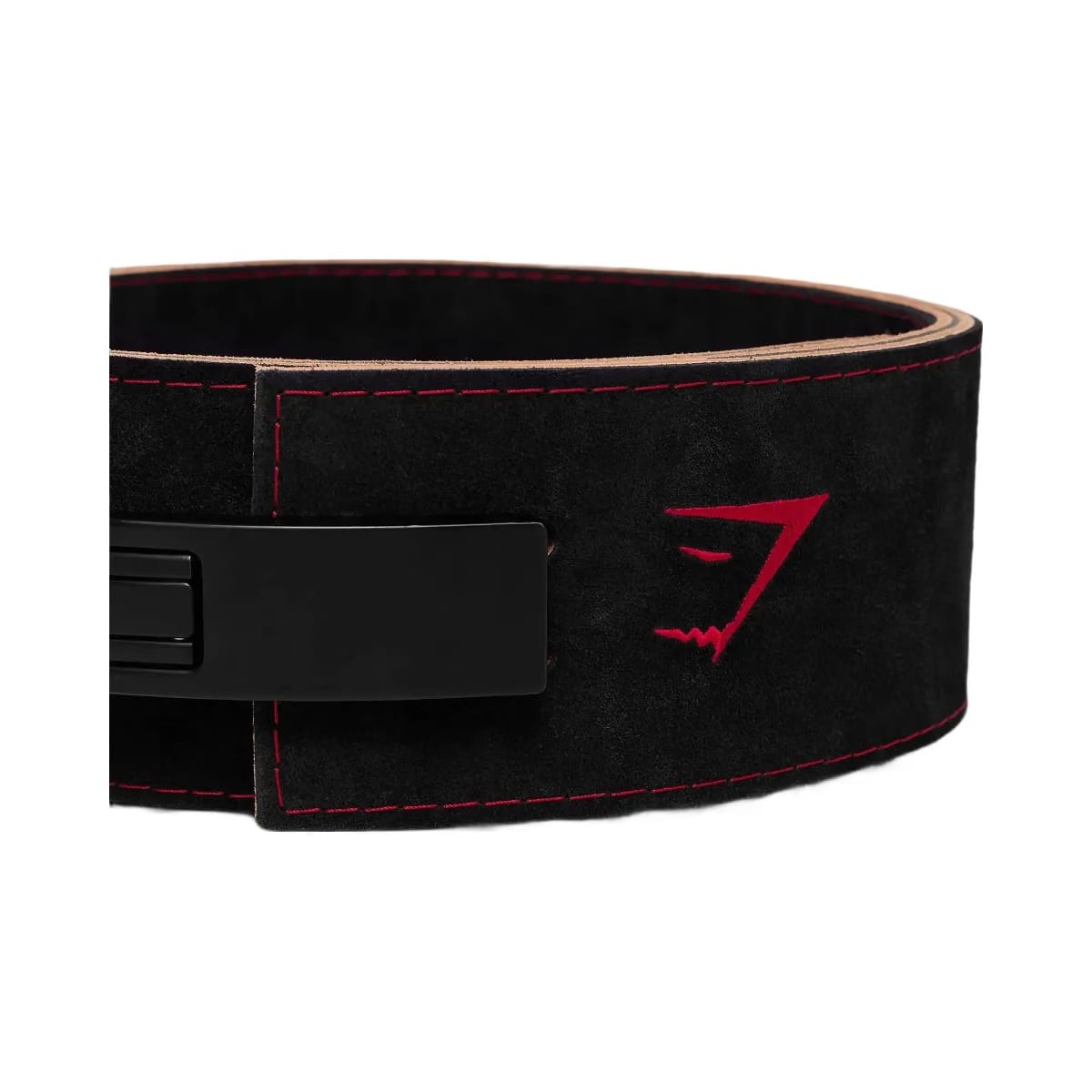 Gymshark Lever Lifting Belt "Black Carmine Red"