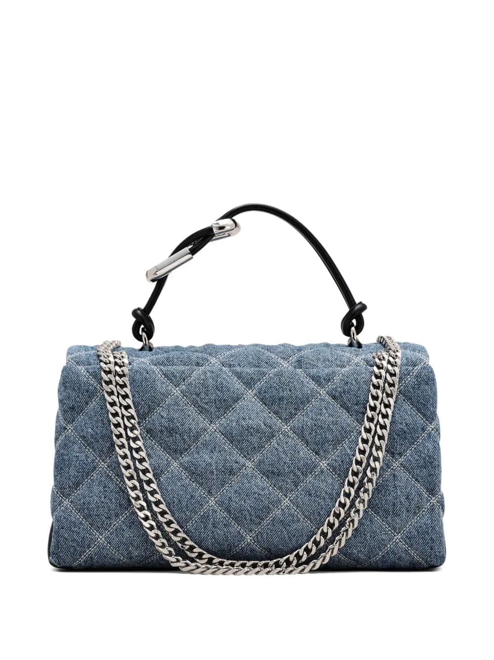 The Quilted denim shoulder bag