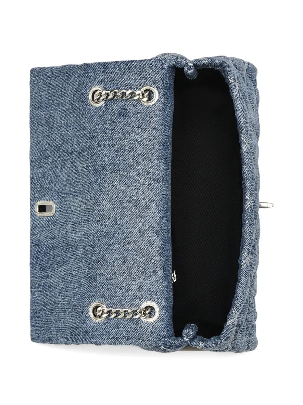 The Quilted denim shoulder bag