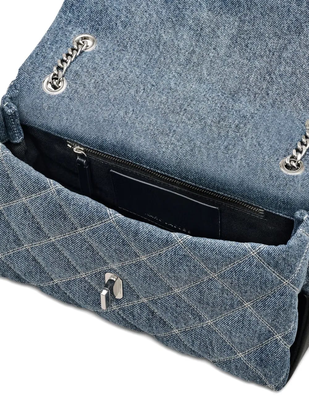 The Quilted denim shoulder bag