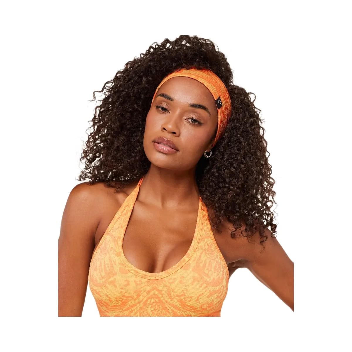 Gymshark Adapt Seamless Headband "GS Dayglow Peach GS Sorbet Yellow"