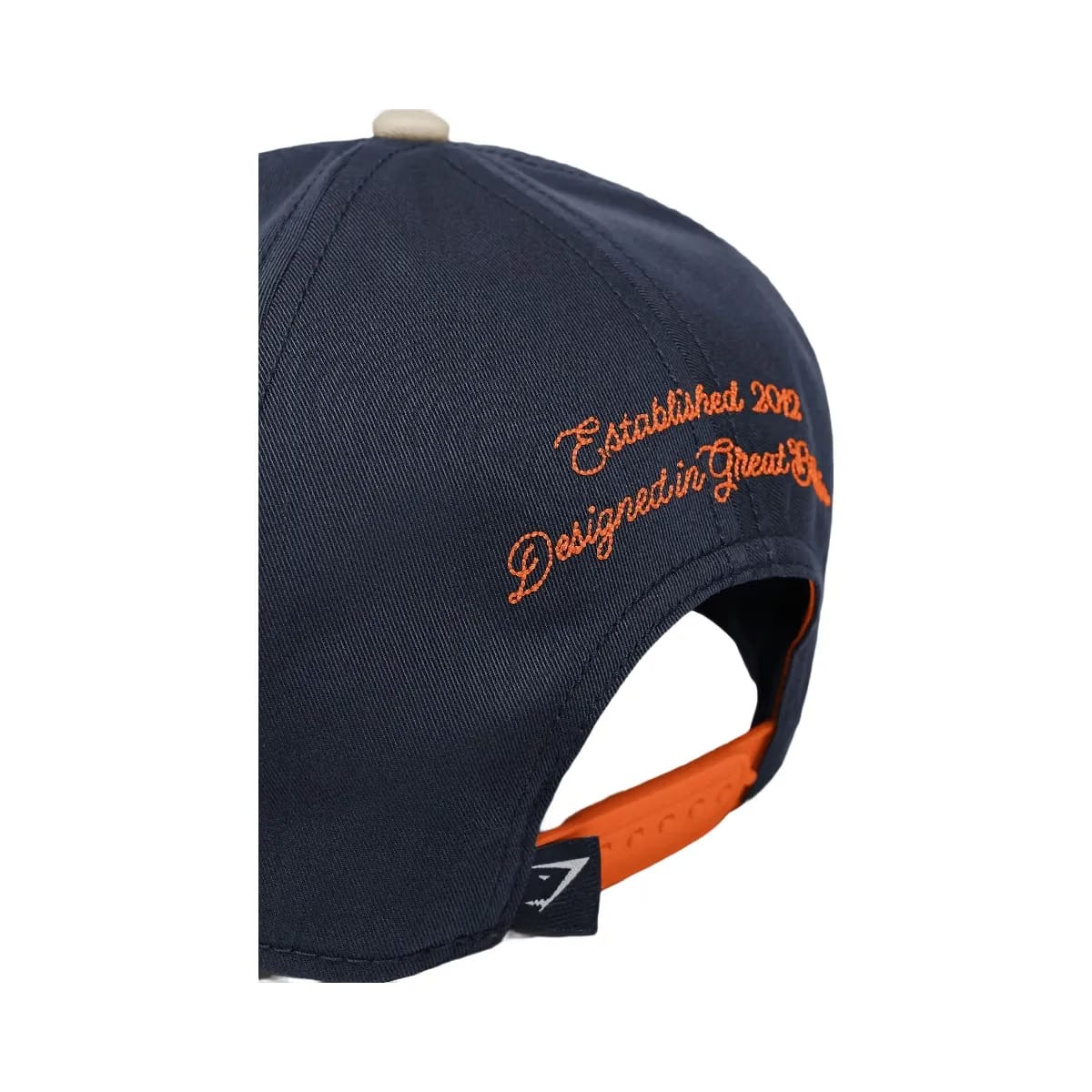 Gymshark 6 Panel Collegiate Trucker "Tinted White Heavy Blue"