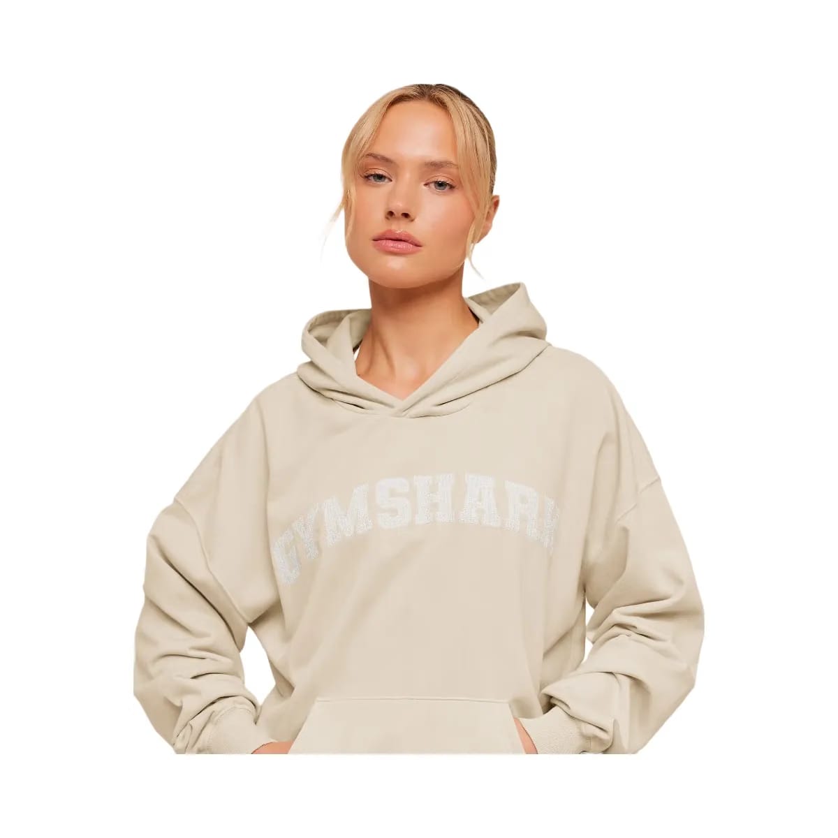 Gymshark Chainstitch Graphic Hoodie "Pebble Grey Wash"