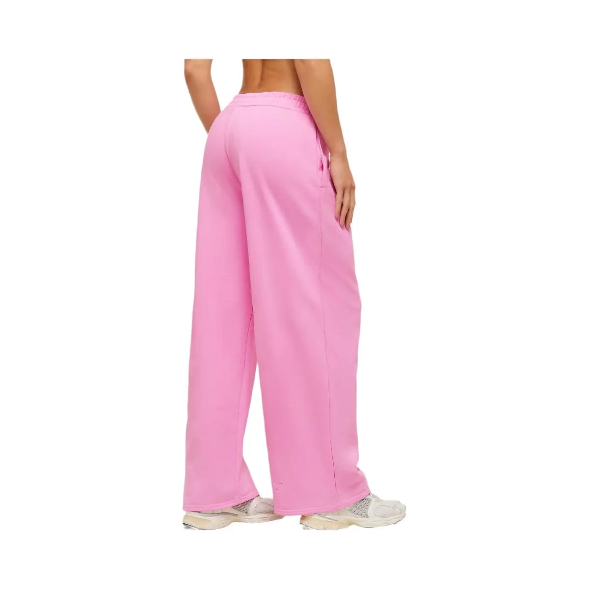 Gymshark Script Embroidery Wide Leg Pants "Focus Pink"