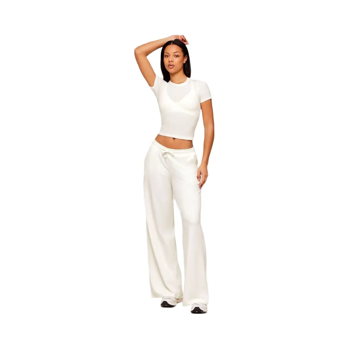 Gymshark Lightweight Wide Leg Pant Tall "Soft White"