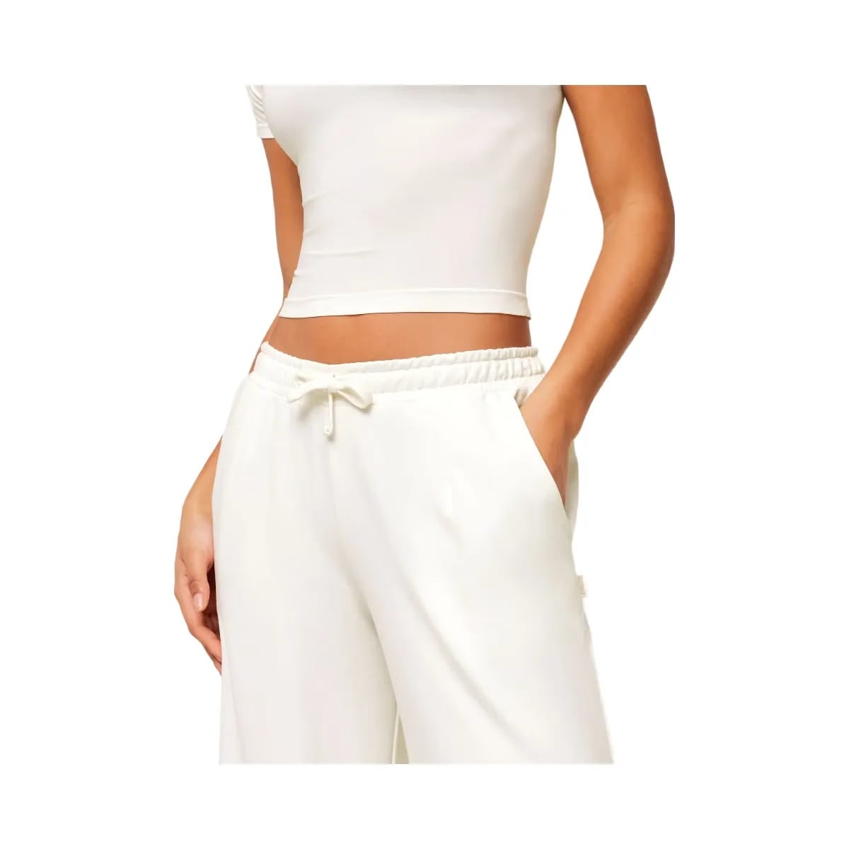 Gymshark Lightweight Wide Leg Pant Tall "Soft White"