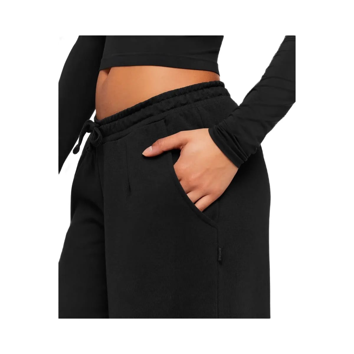 Gymshark Lightweight Wide Leg Pant Tall "Black"