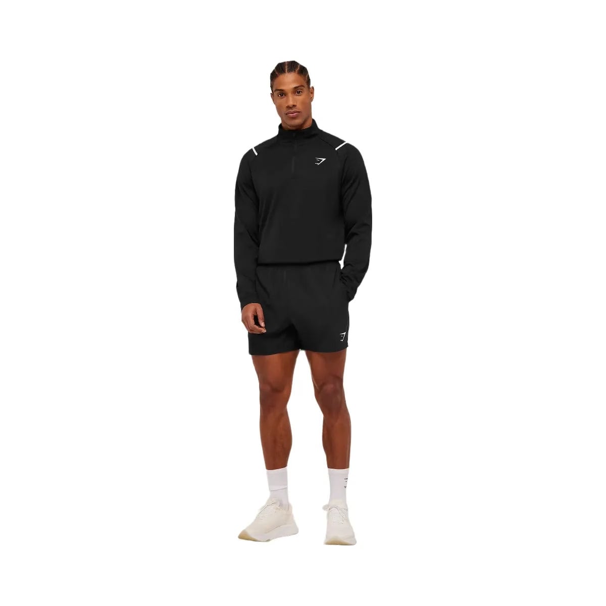 Gymshark Arrival Contrast 1/4 Zip "Black"