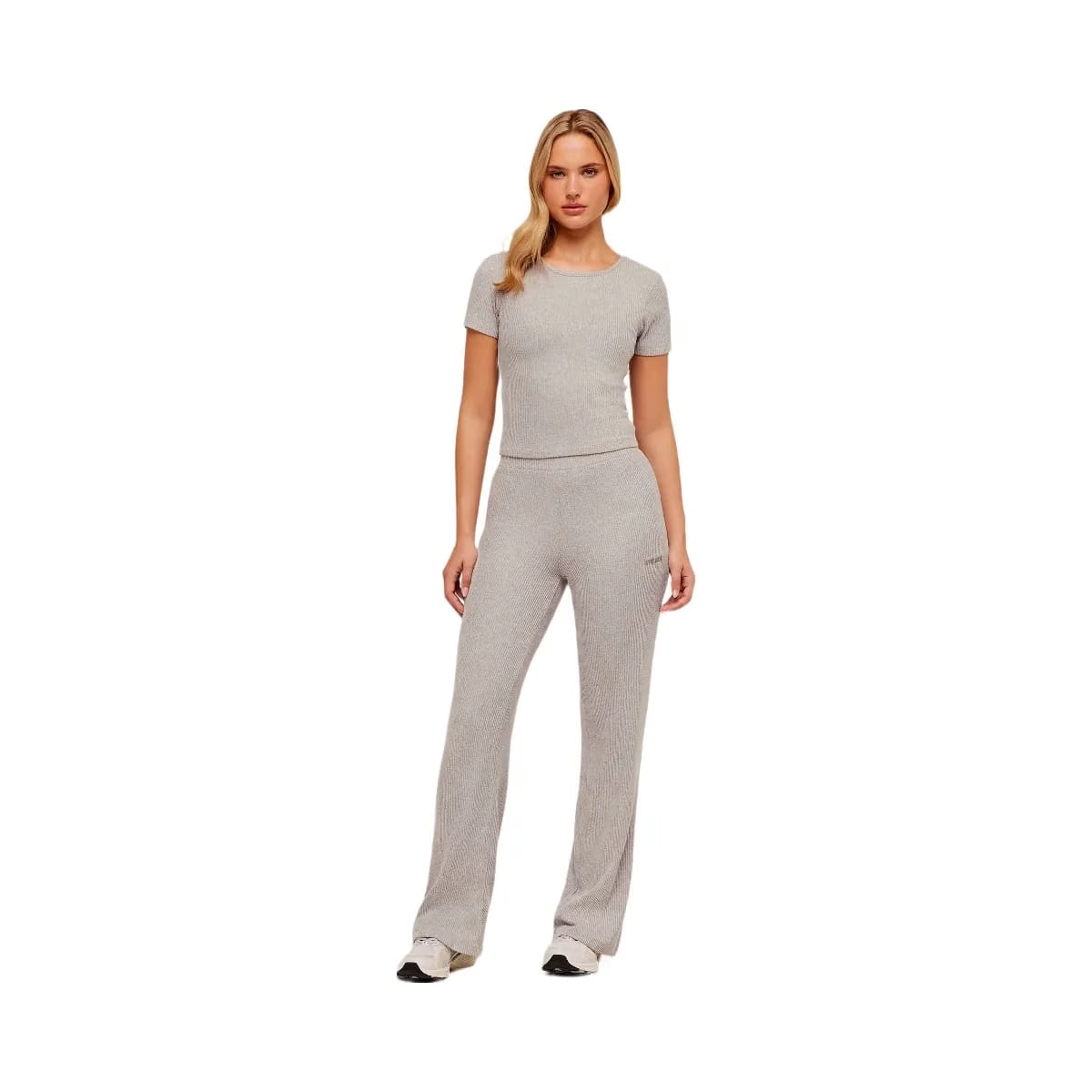 Gymshark SuperSoft Straight Leg Pant "Light Grey Core Marl"
