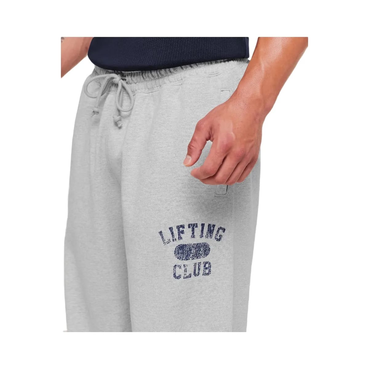 Gymshark Retro Collegiate Graphic Wide Leg Pants "Bros Soft Grey Marl"