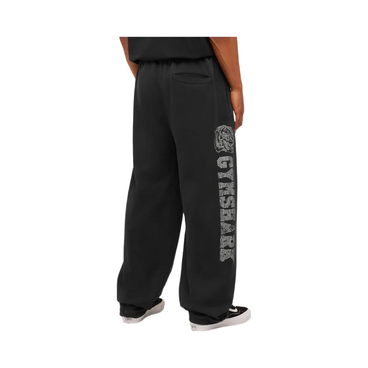 Gymshark Retro Collegiate Graphic Wide Leg Pants "Black"