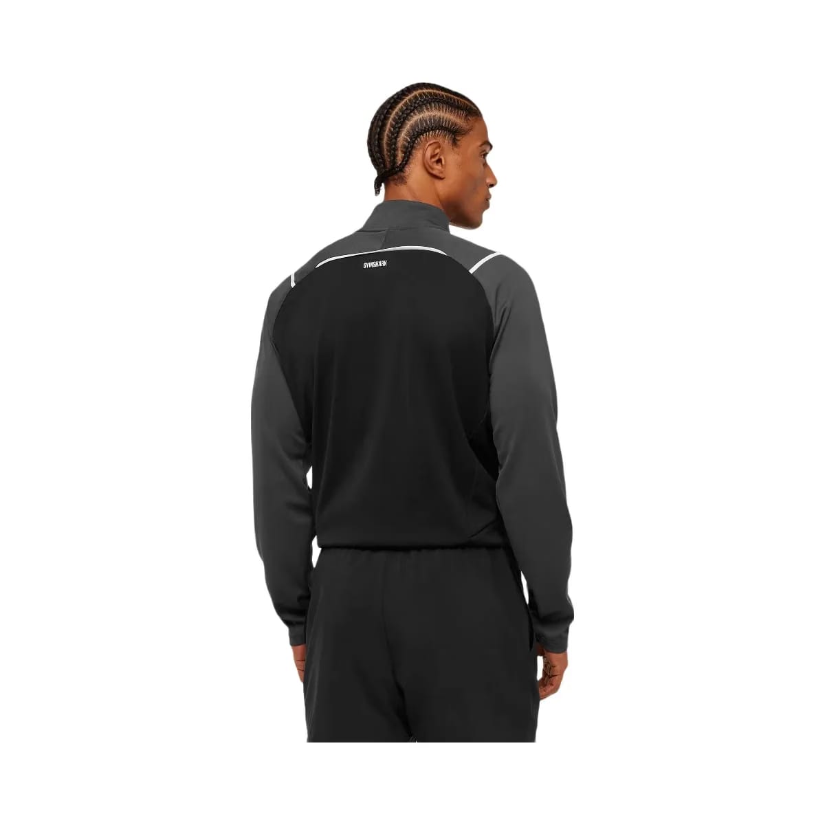 Gymshark Arrival Contrast 1/4 Zip "Grey Black"