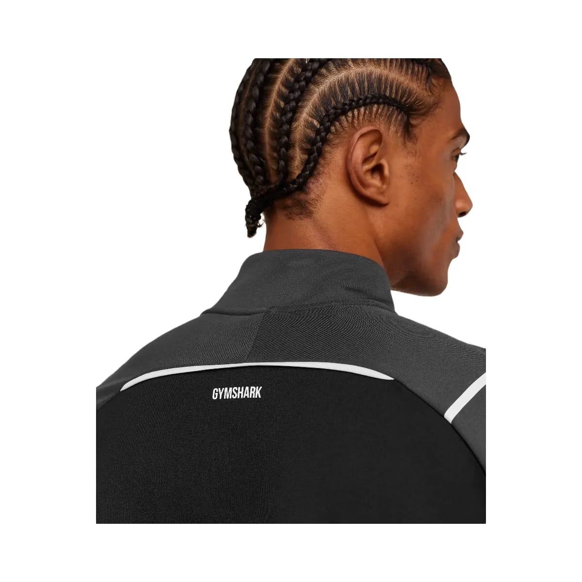 Gymshark Arrival Contrast 1/4 Zip "Grey Black"