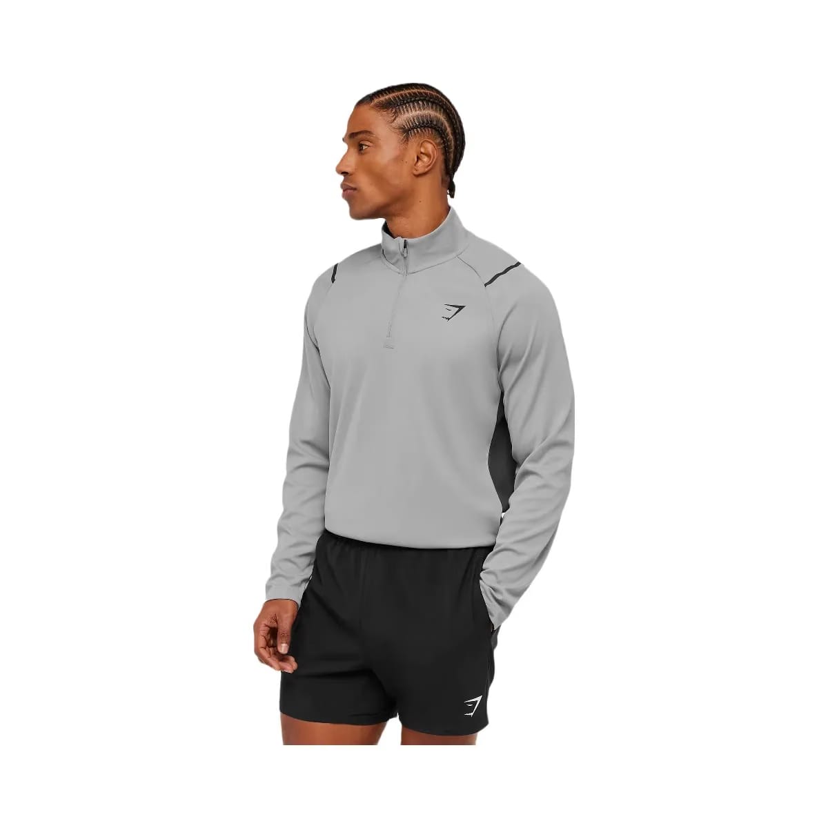 Gymshark Arrival Contrast 1/4 Zip "Smokey Grey Grey"