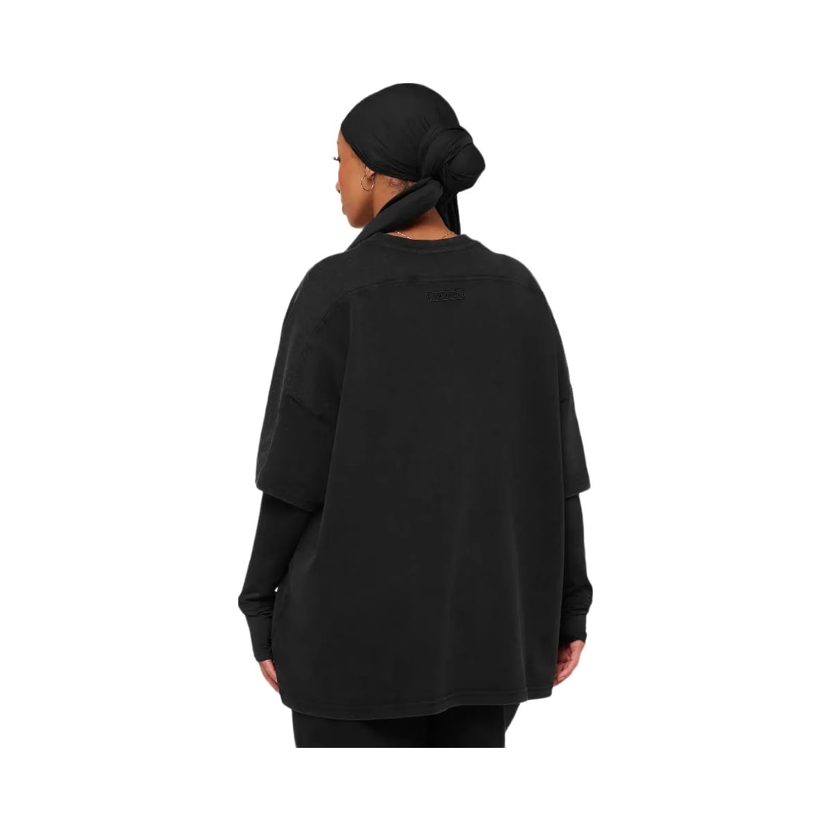 Gymshark Pump Cover Structured Fleece Top "Black Wash"