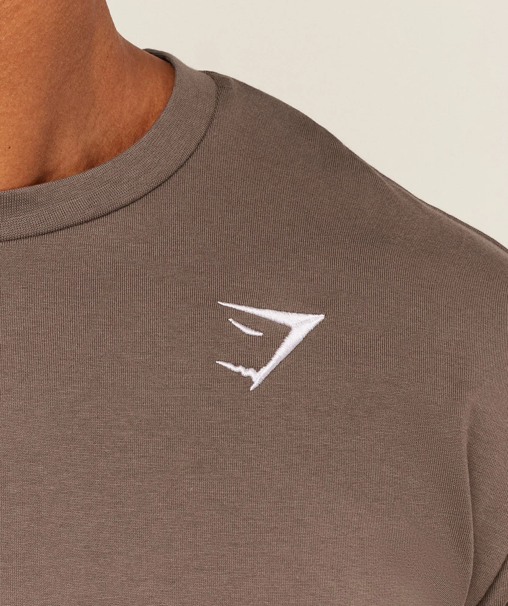 Gymshark Crest T-Shirt Soft Brown