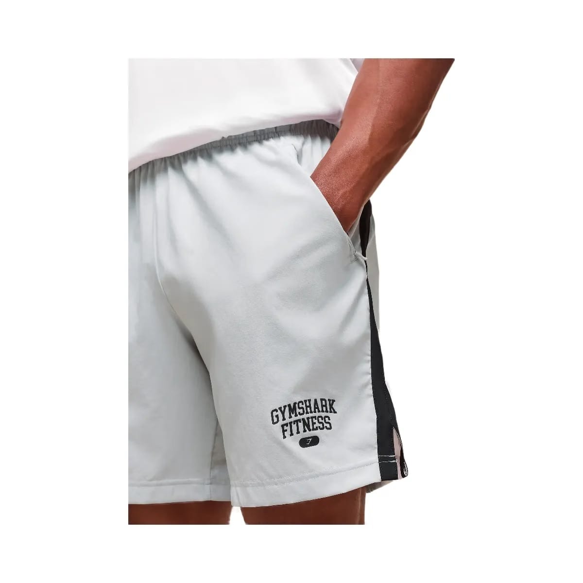 Gymshark Campus 7" Shorts "Light Grey"