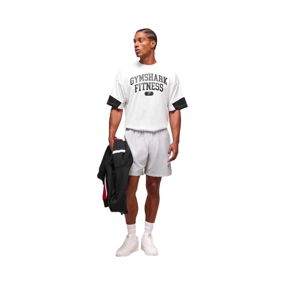 Gymshark Campus 7" Shorts "Light Grey"