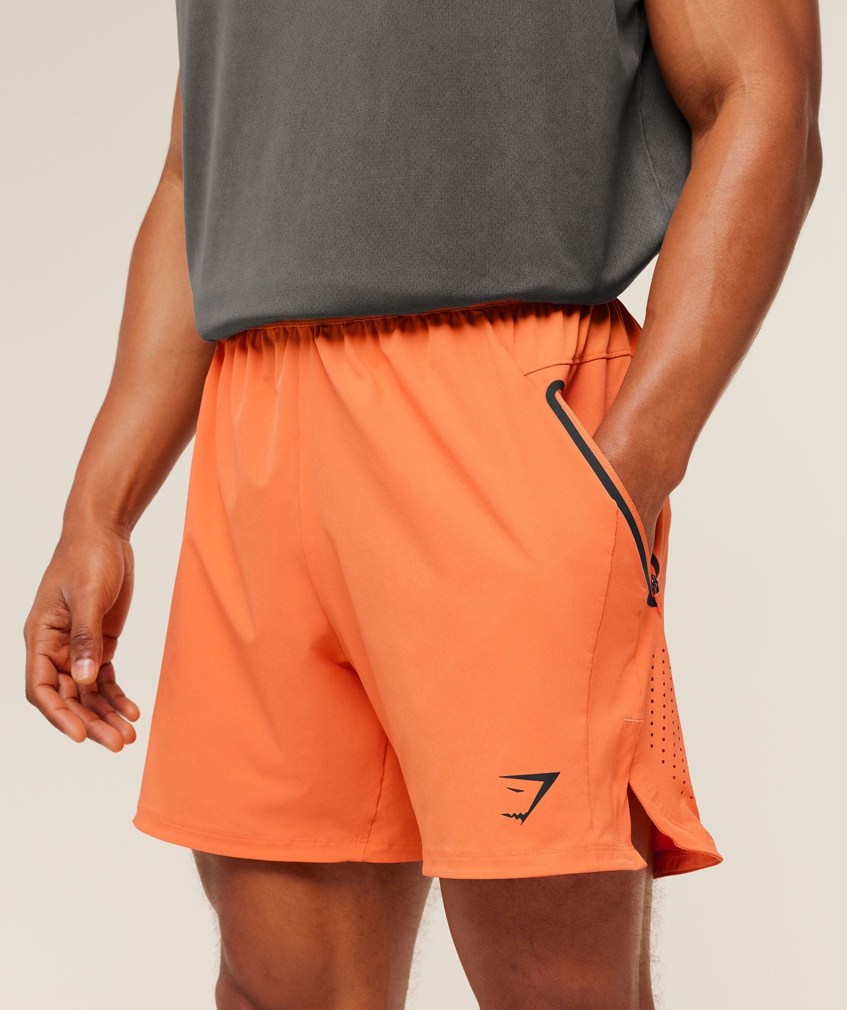 Gymshark Sport Hybrid 6" Shorts Dayglow Peach