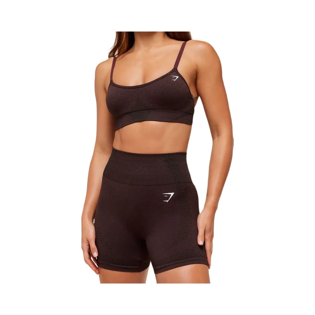 Gymshark Vital Seamless Shorts "Rich Maroon Marl"