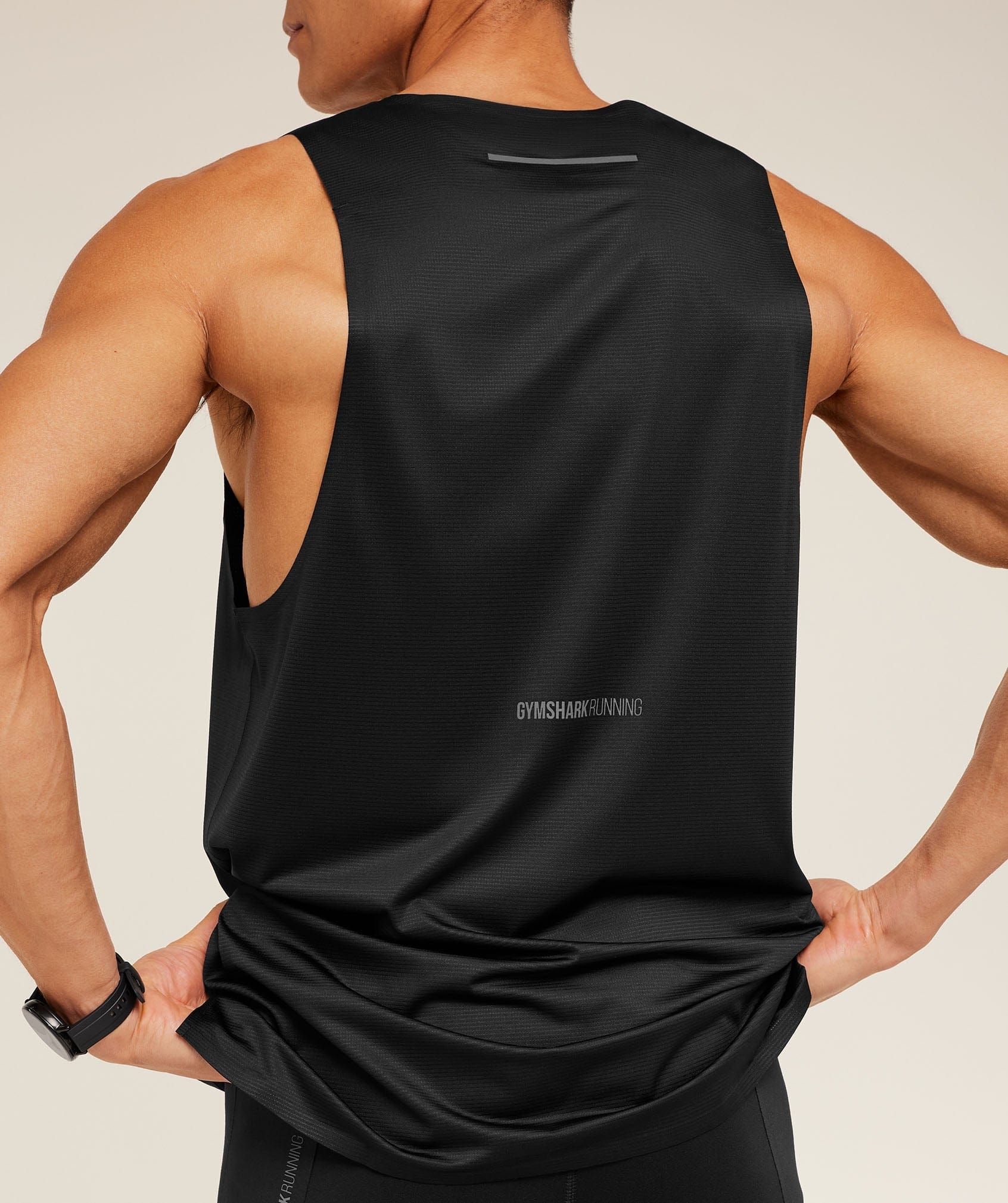 Gymshark Running Elite Tank Linen Brown