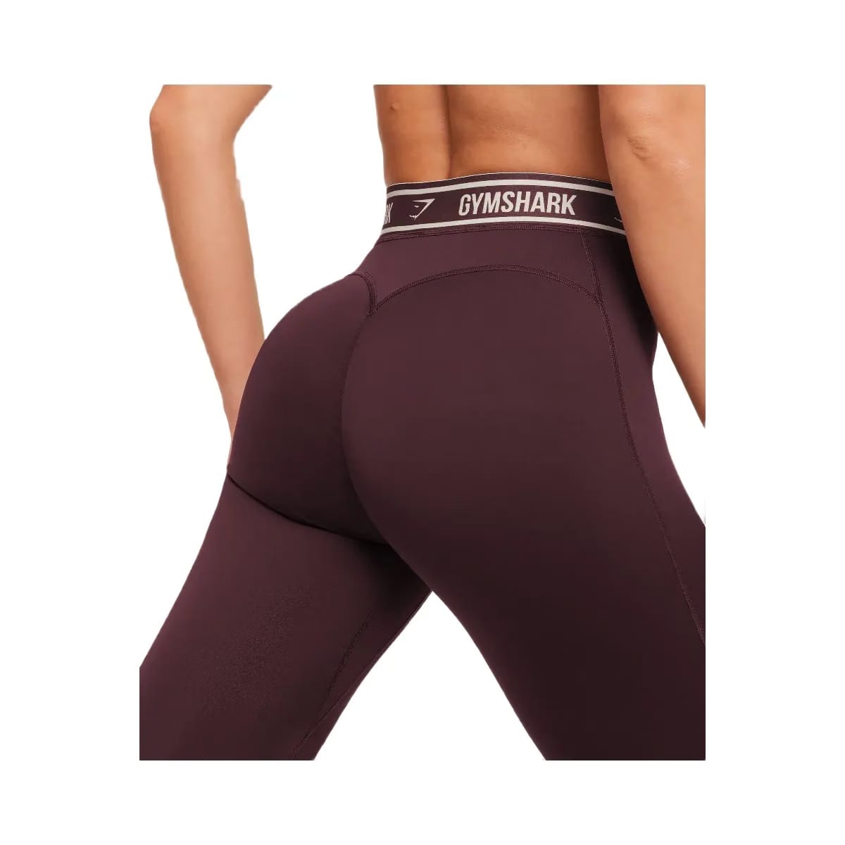 Gymshark Waistband Logo Leggings "Cherry Purple"
