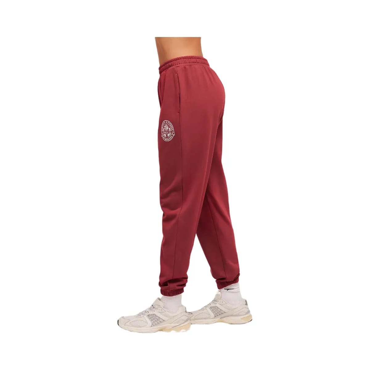 Gymshark Strength and Fitness Crest Graphic Joggers "Athletic Burgundy"