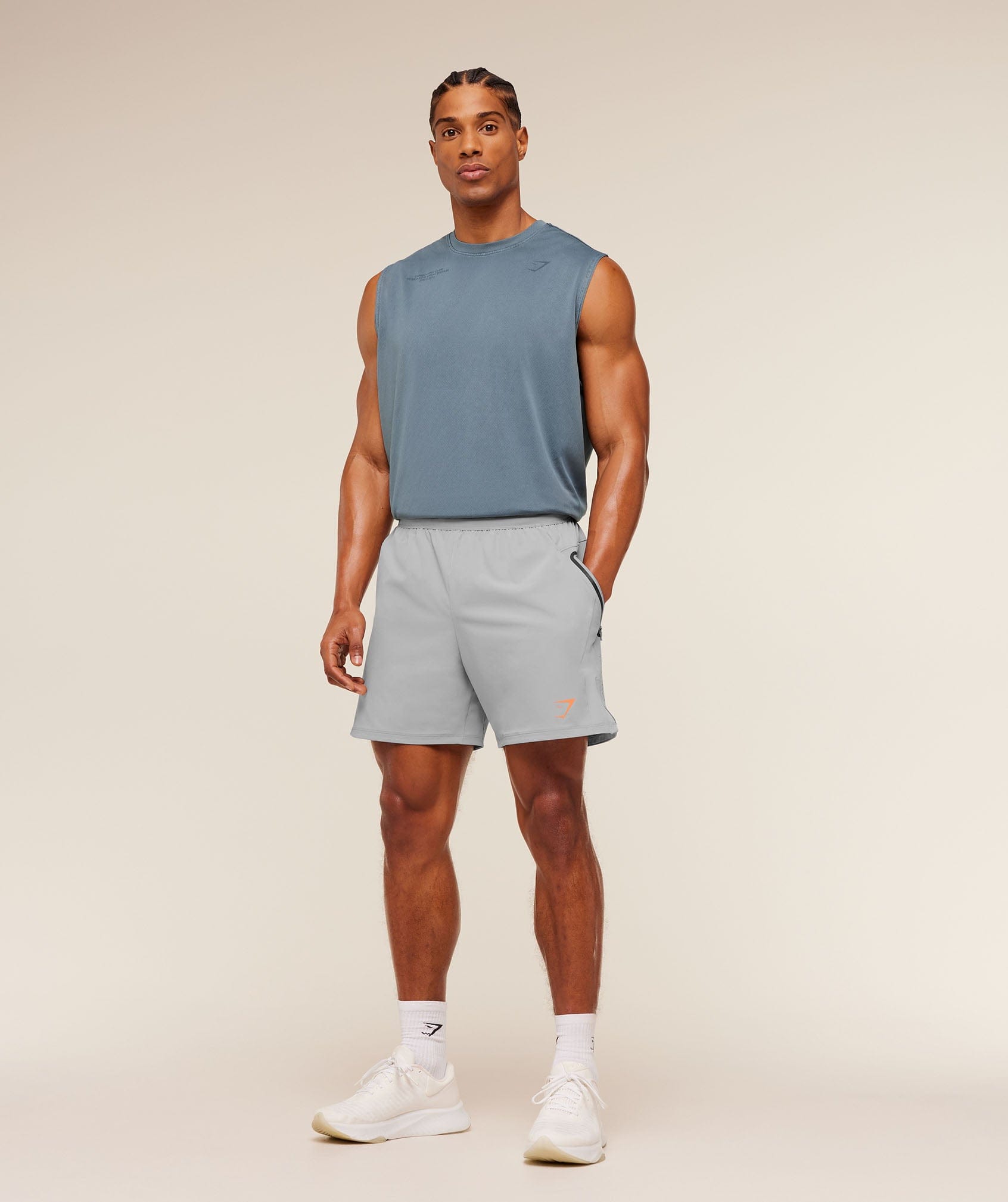 Gymshark Sport Hybrid 6" Shorts Stratus Grey