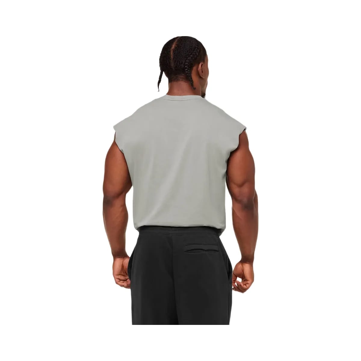 Gymshark Critical Cut Off Tank "Smokey Grey"