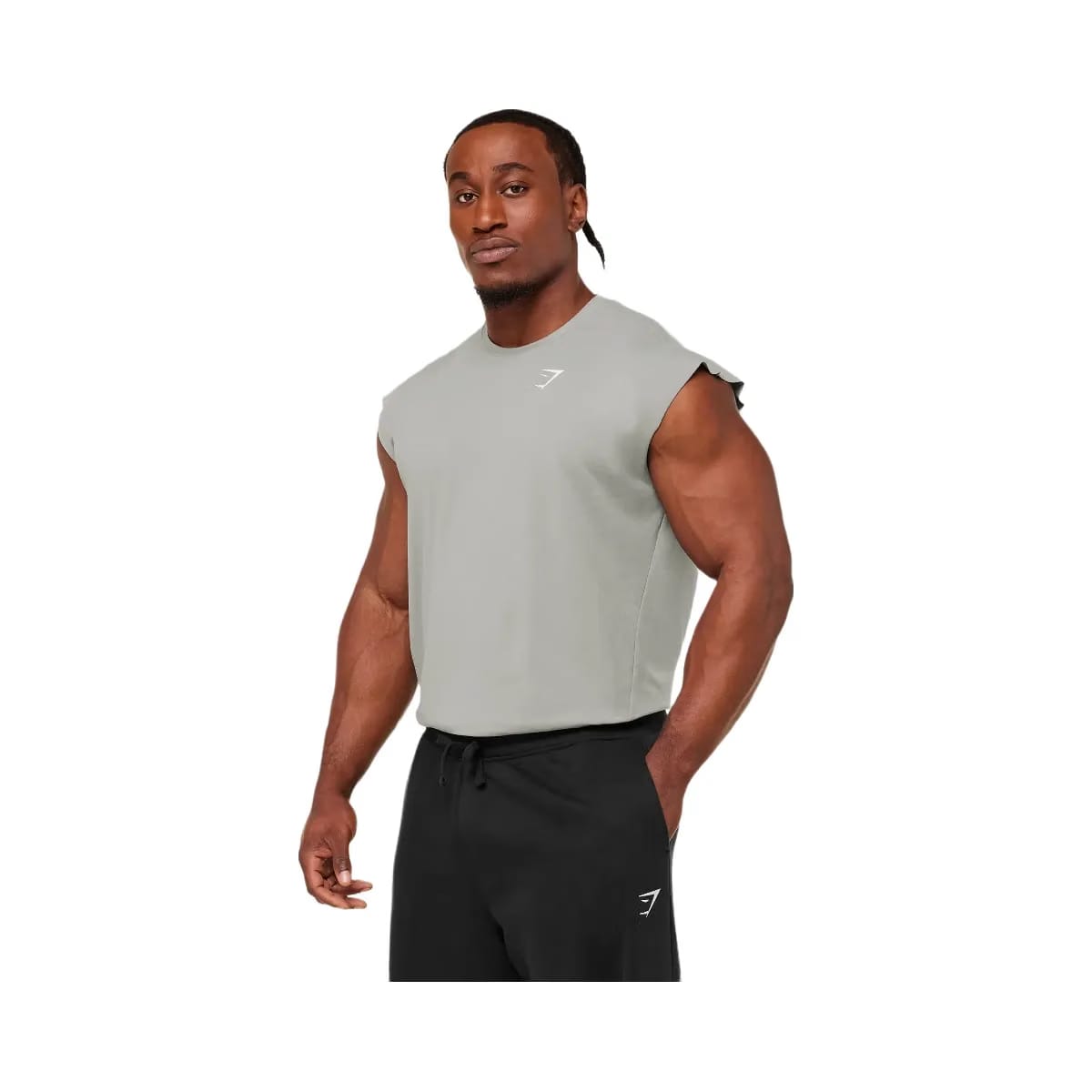 Gymshark Critical Cut Off Tank "Smokey Grey"