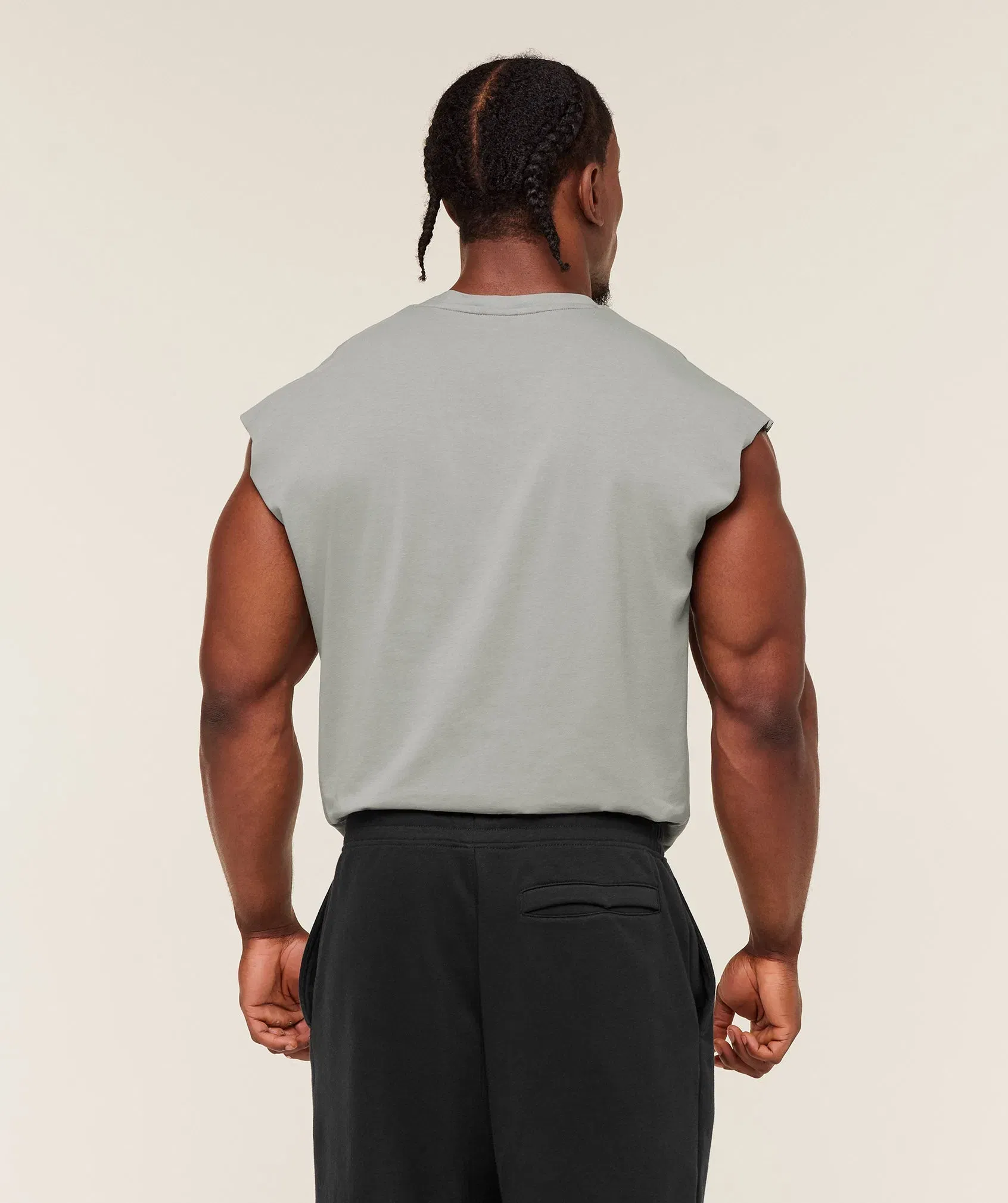 Gymshark Critical Cut Off Tank Smokey Grey