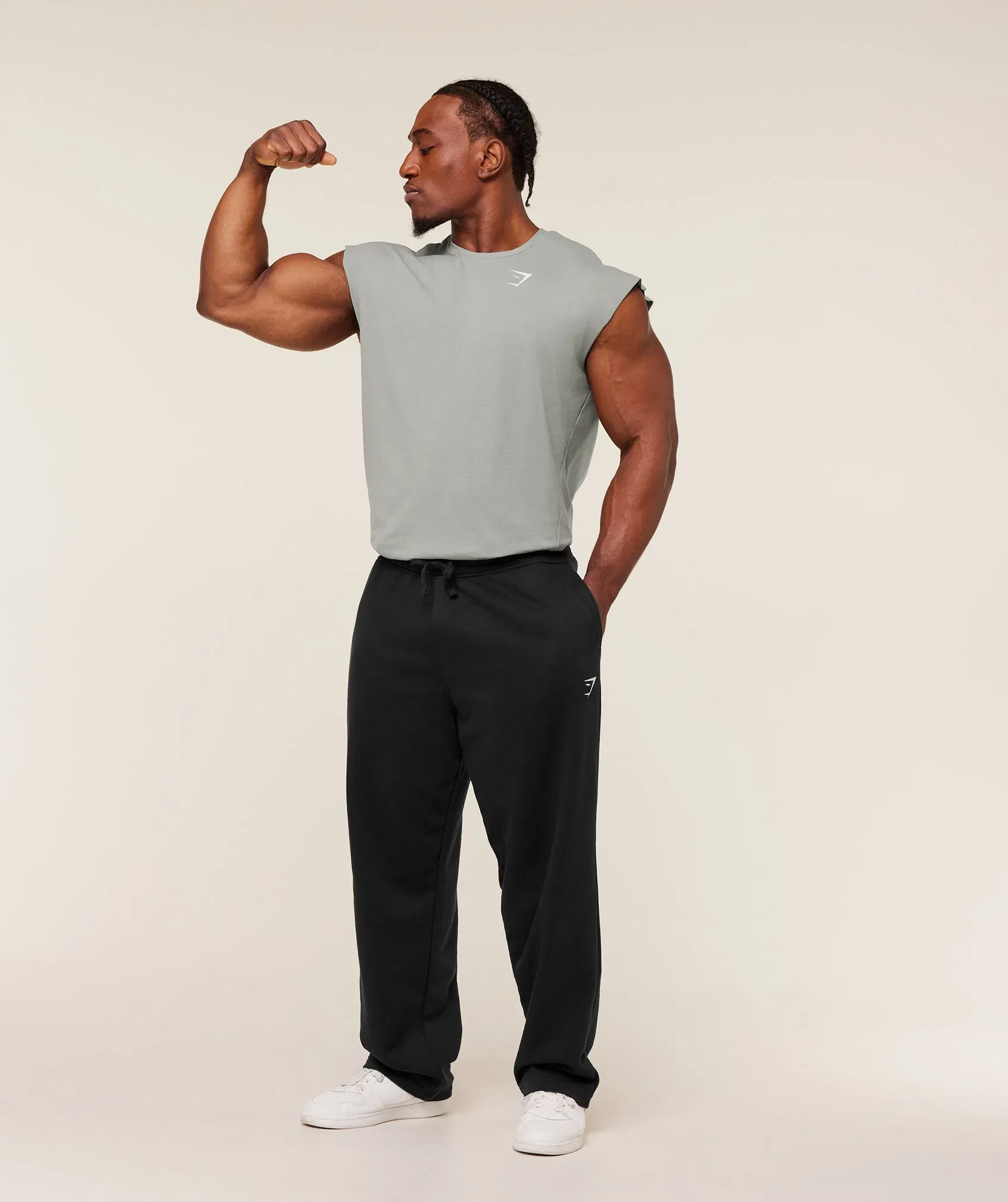Gymshark Critical Cut Off Tank Smokey Grey
