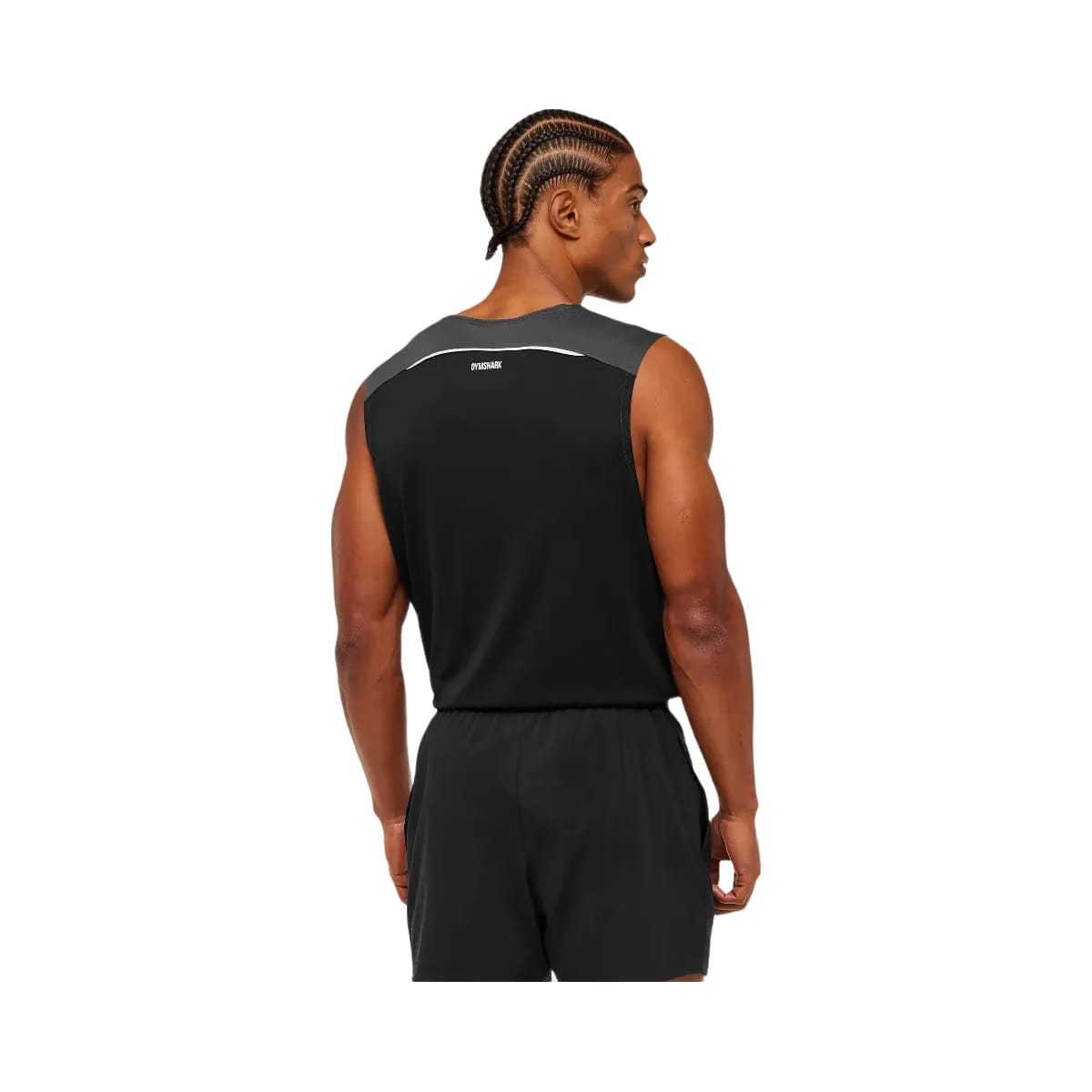 Gymshark Arrival Contrast Tank "Grey Black"