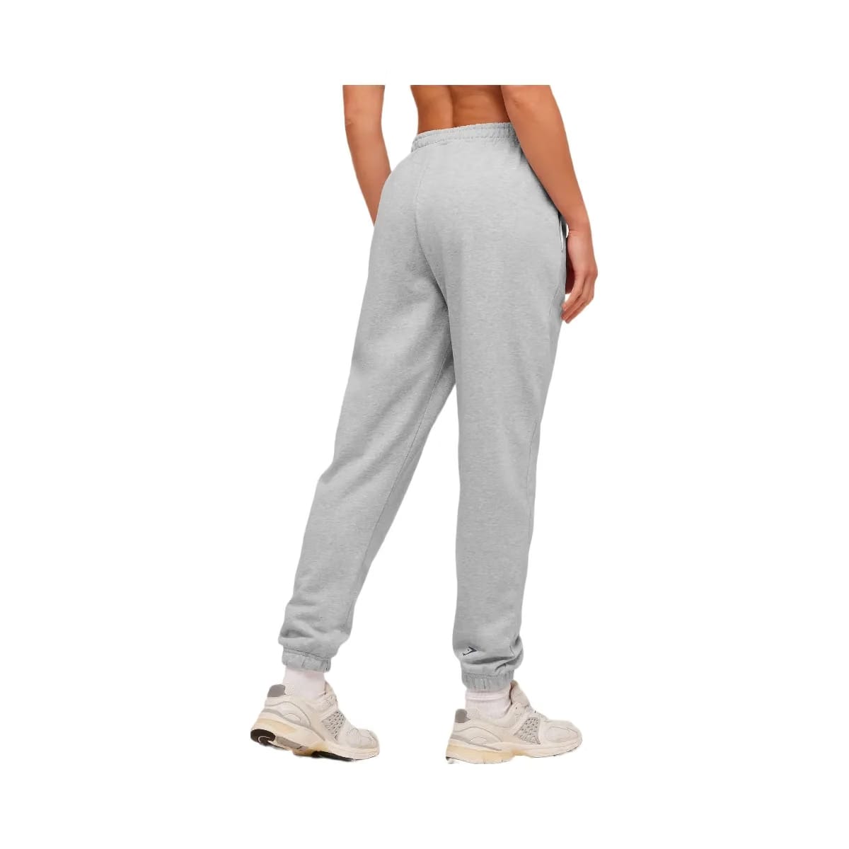 Gymshark Strength and Fitness Crest Graphic Joggers "Light Grey Core Marl"