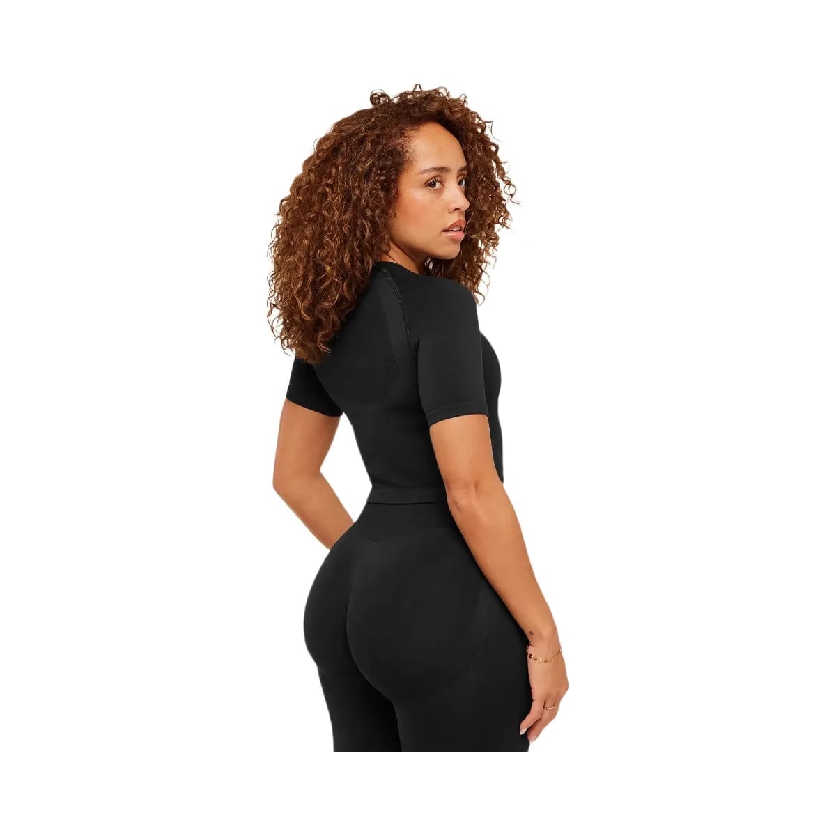 Gymshark Lift Seamless Short Sleeve Top "Black Marl"