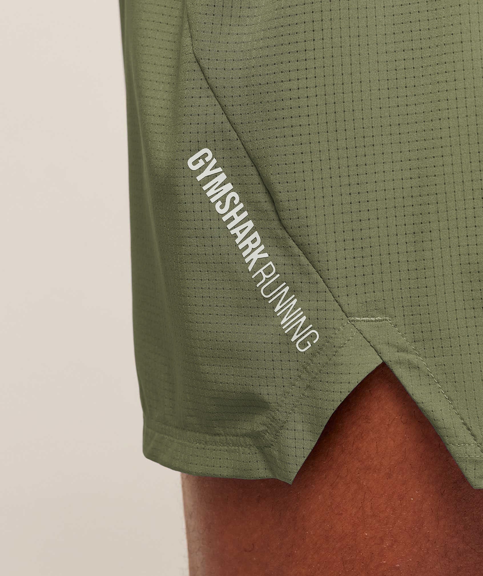 Gymshark Running 5" Shorts Gs Grounded Green