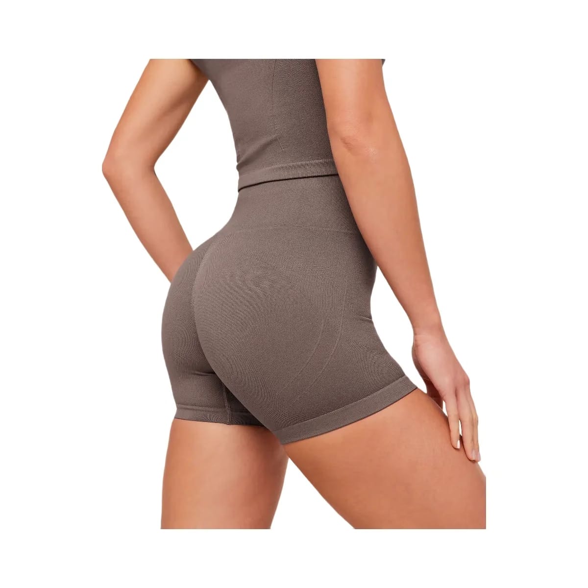 Gymshark Poise Seamless Shorts "Cool Brown"