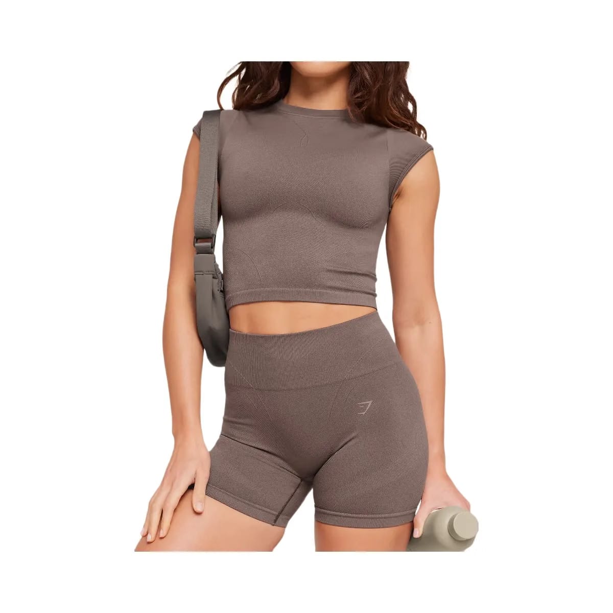 Gymshark Poise Seamless Shorts "Cool Brown"