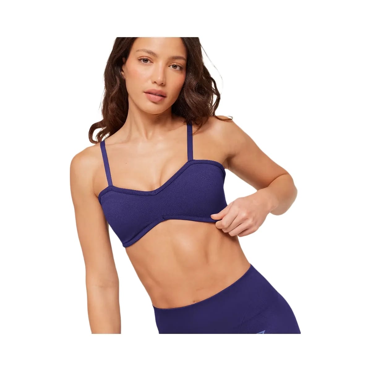 Gymshark Poise Light Support Seamless Sports Bra "Indigo Purple"