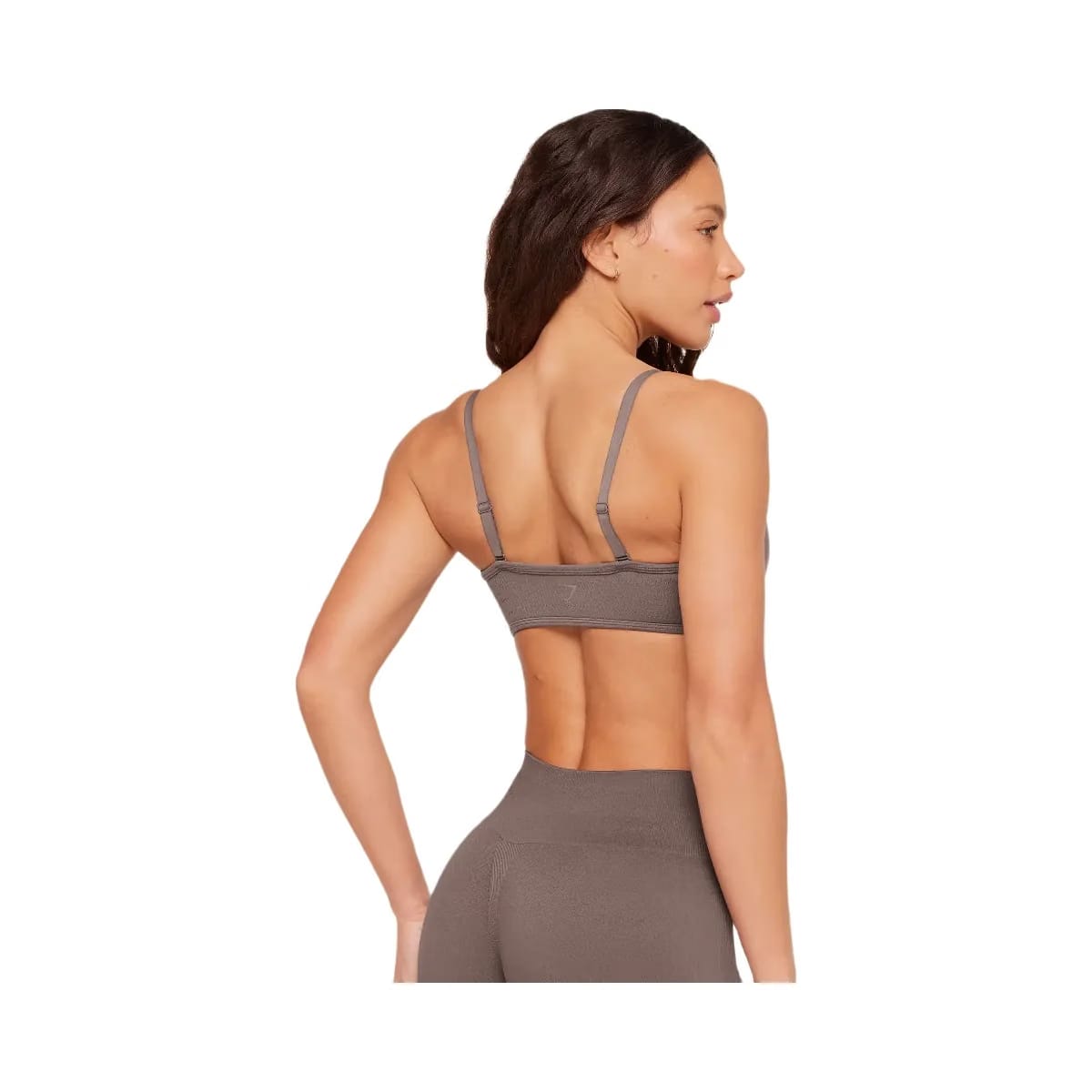 Gymshark Poise Light Support Seamless Sports Bra "Cool Brown"