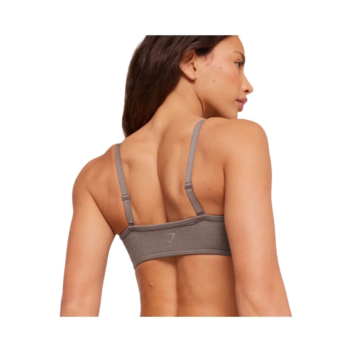 Gymshark Poise Light Support Seamless Sports Bra "Cool Brown"
