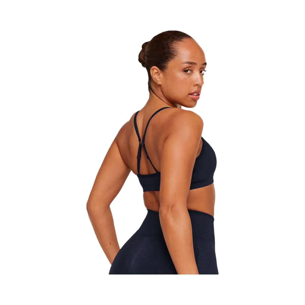 Gymshark Lift Seamless Sports Bra "Midnight Blue Black Marl"