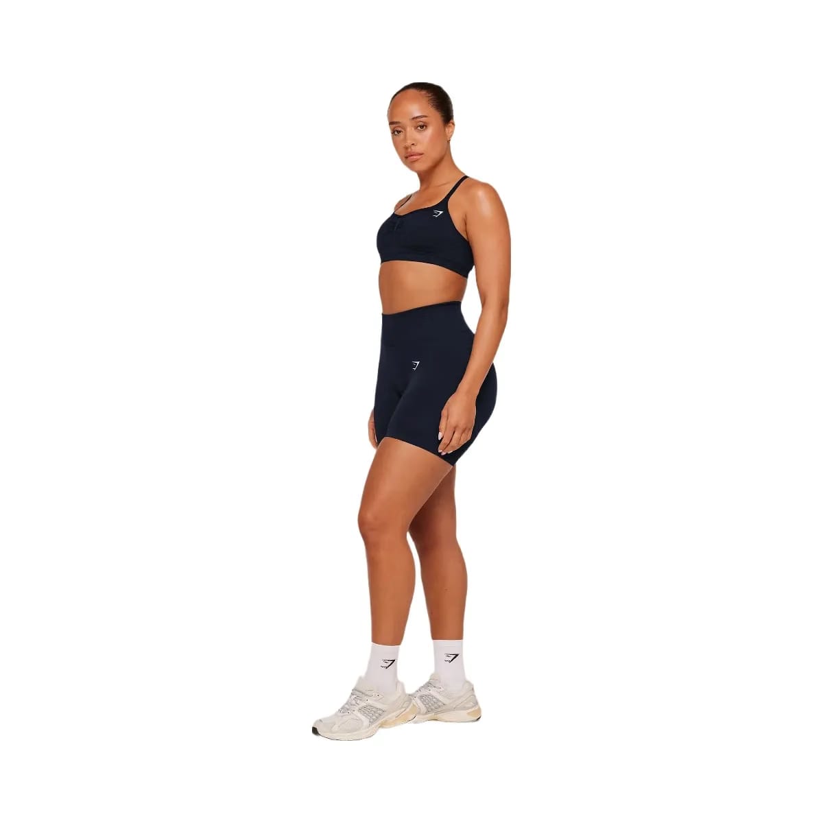 Gymshark Lift Seamless Sports Bra "Midnight Blue Black Marl"