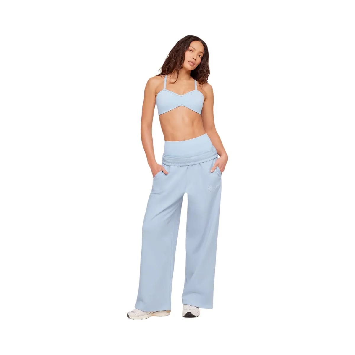Gymshark Poise Light Support Seamless Sports Bra "Chilled Blue"