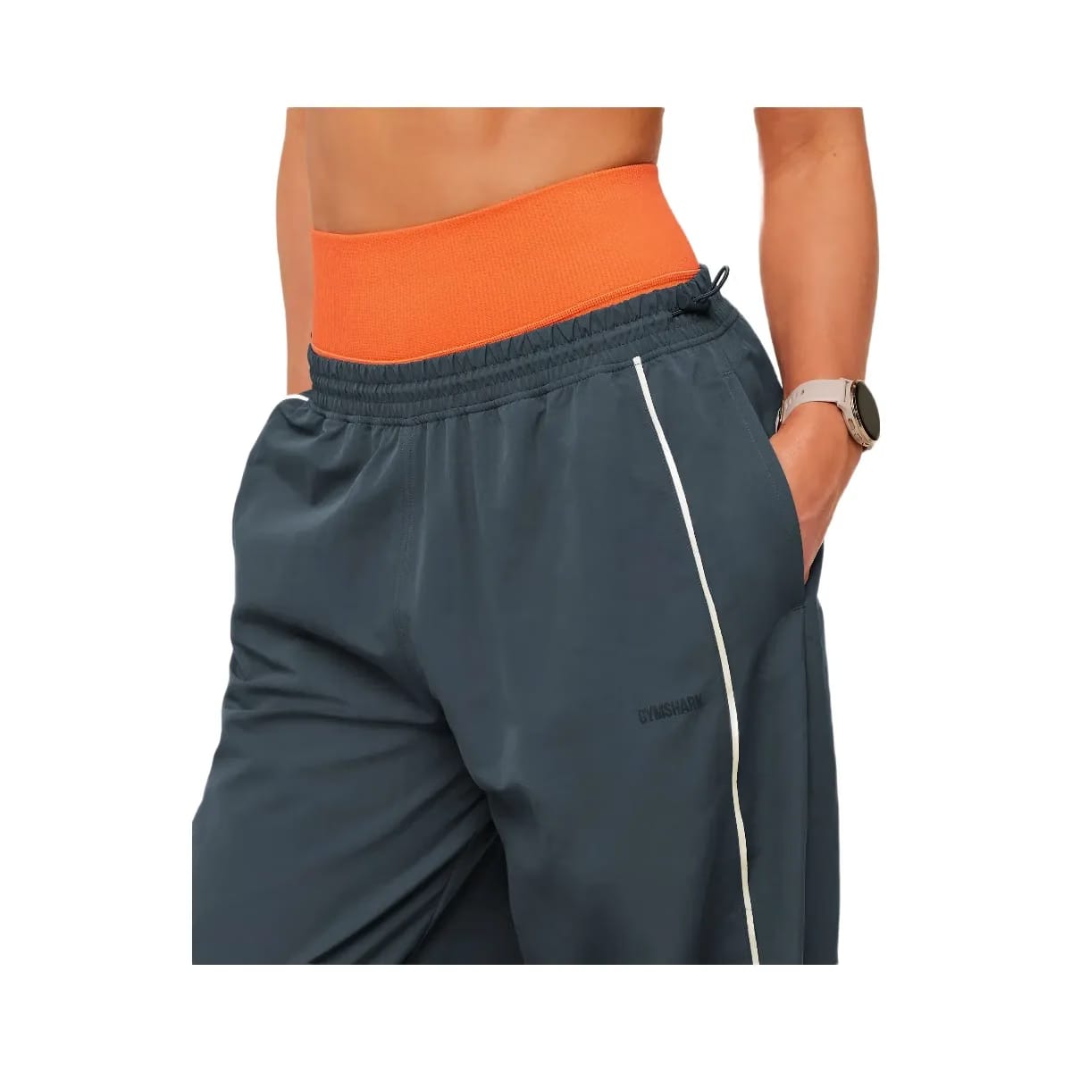 Gymshark To From Pants "Stealth Blue Soft White"